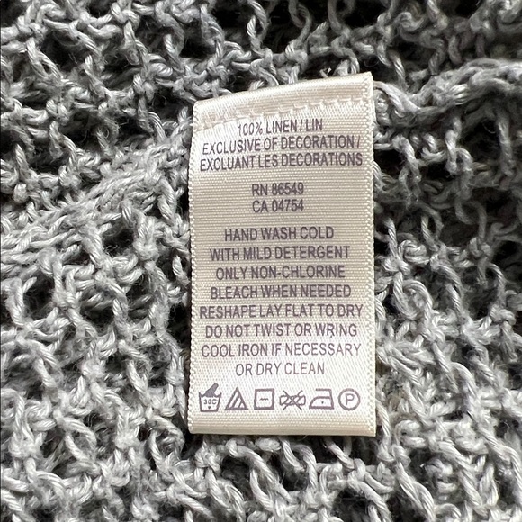 Tommy Bahama Gray Knit Blouse - Picture 3 of 5